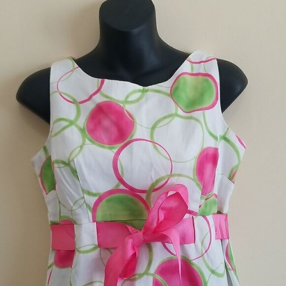 Kim Rogers White Multicolored Dress Sz 6P - Picture 4 of 8